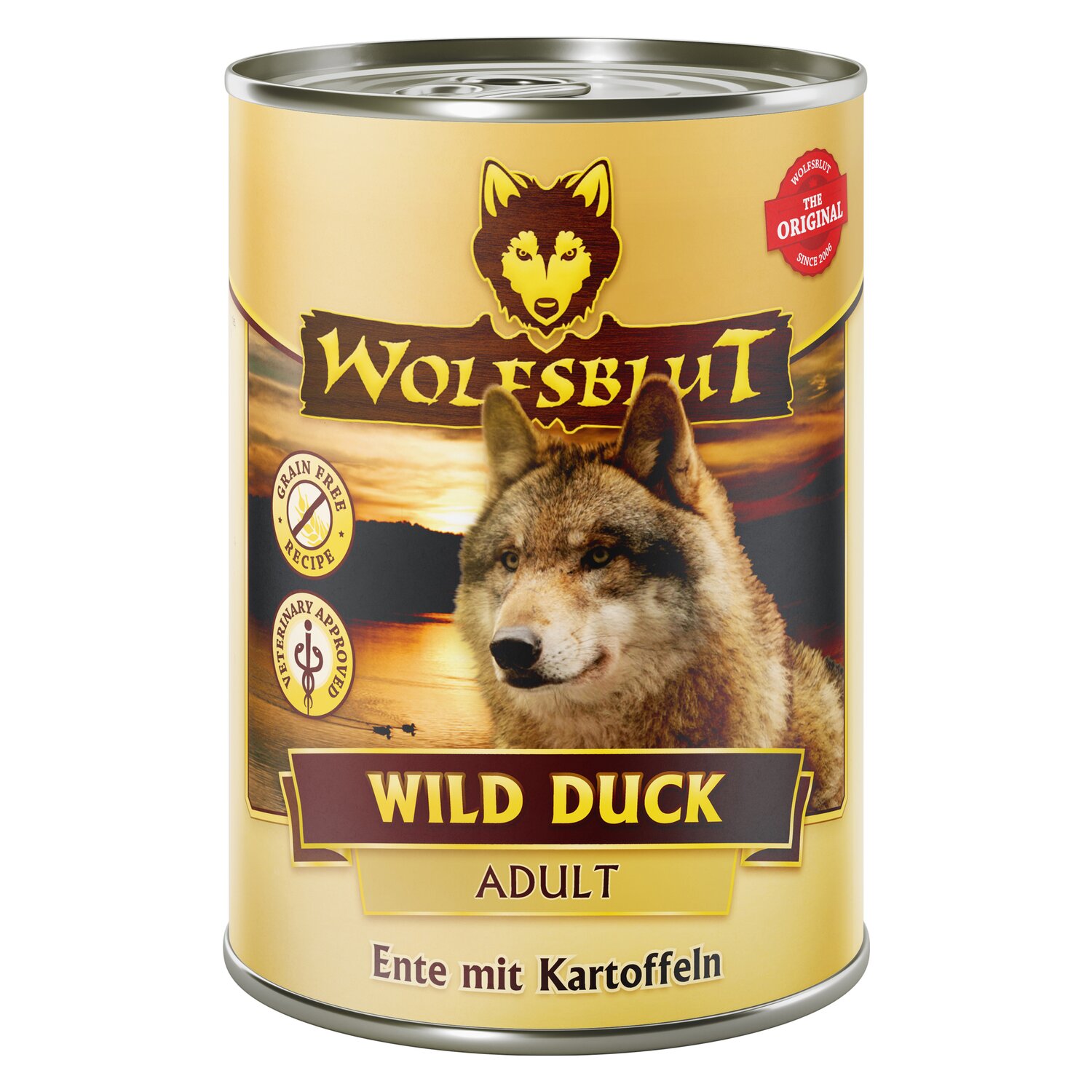 WOLFSBLUT Nassfutter Adult Wild Duck - 395 g - Ente