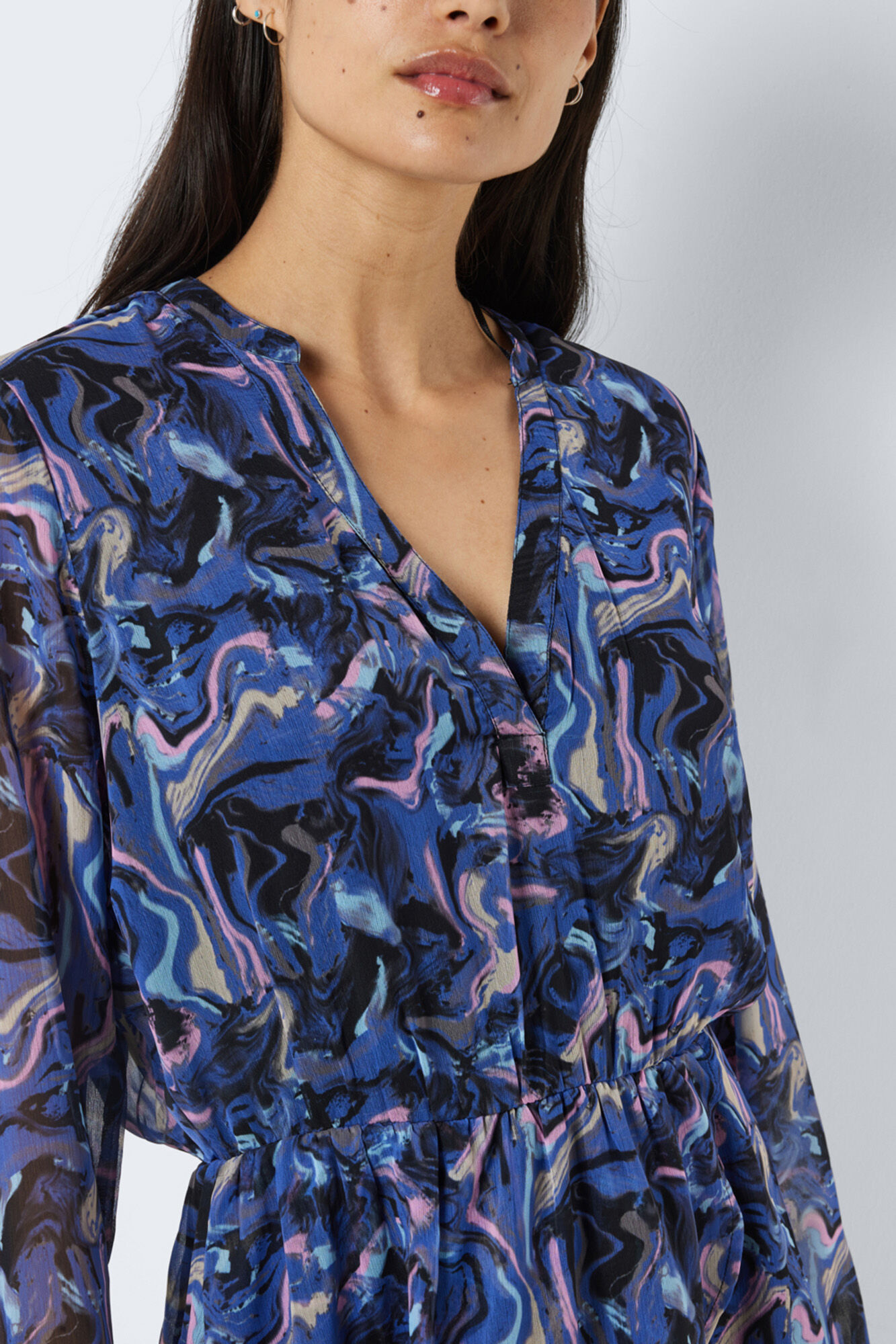 vestido curto estampado