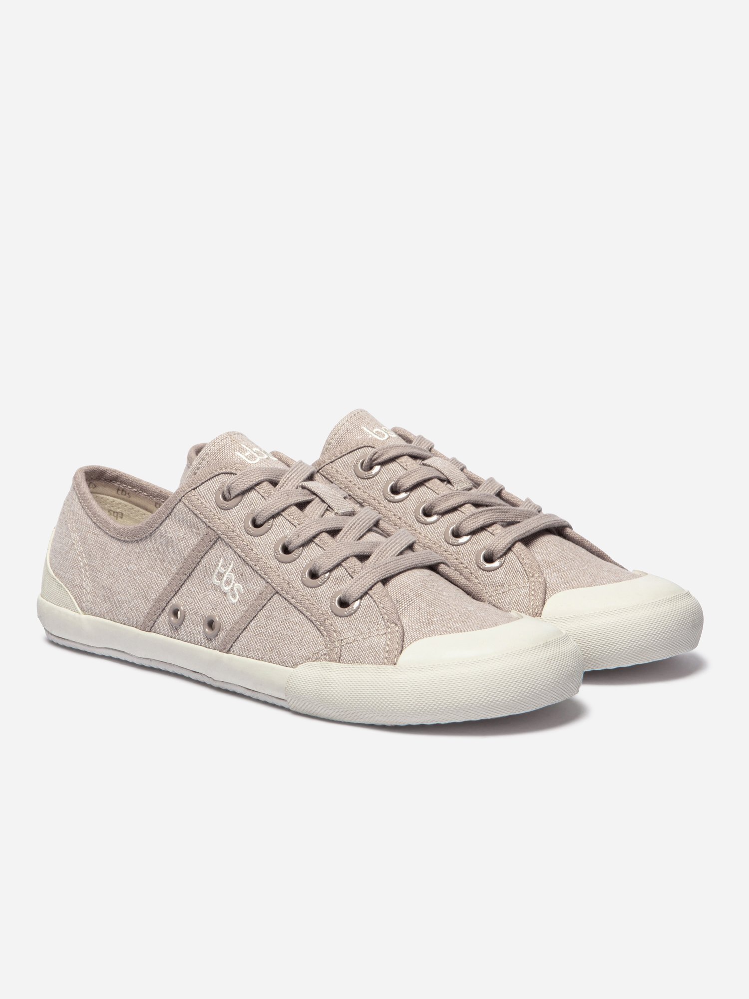 Tennis en Toile Femme Beige