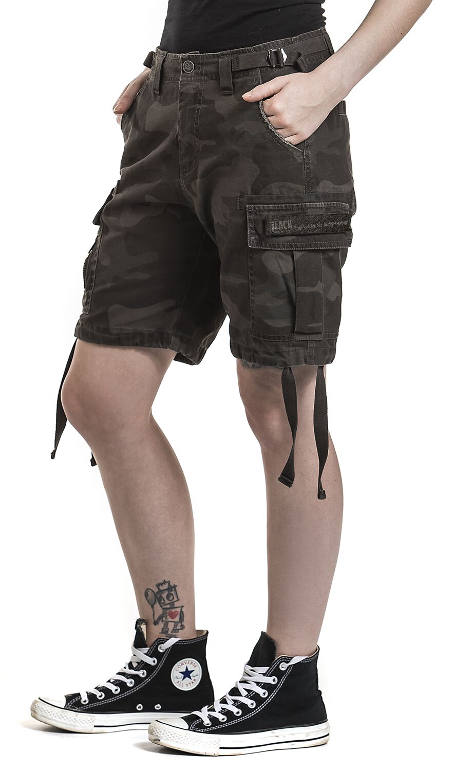 Bermuda Army Vintage | Black Premium by EMP Short