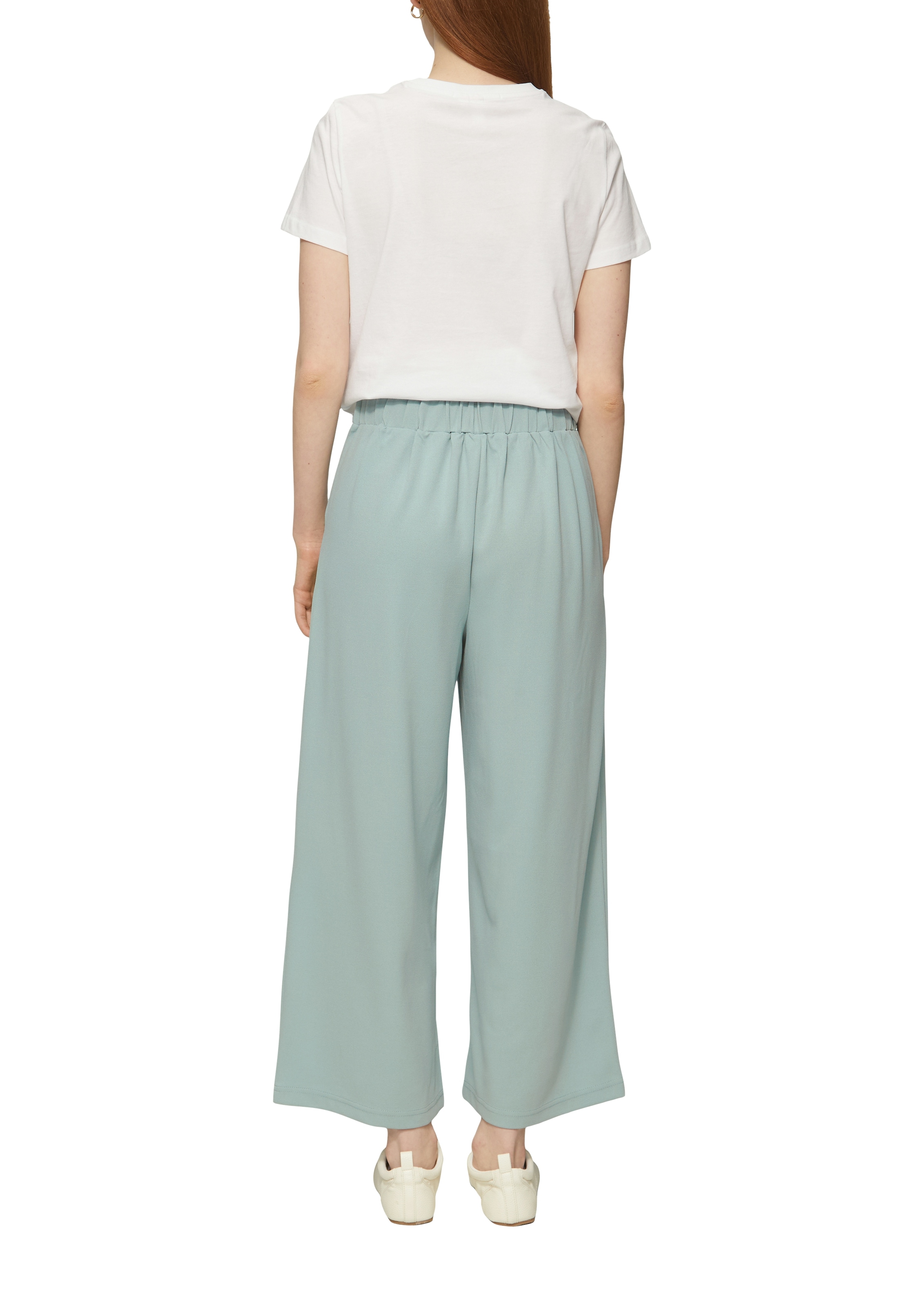 QS Culotte  Sommerhose mit Knopf-Design am Bund