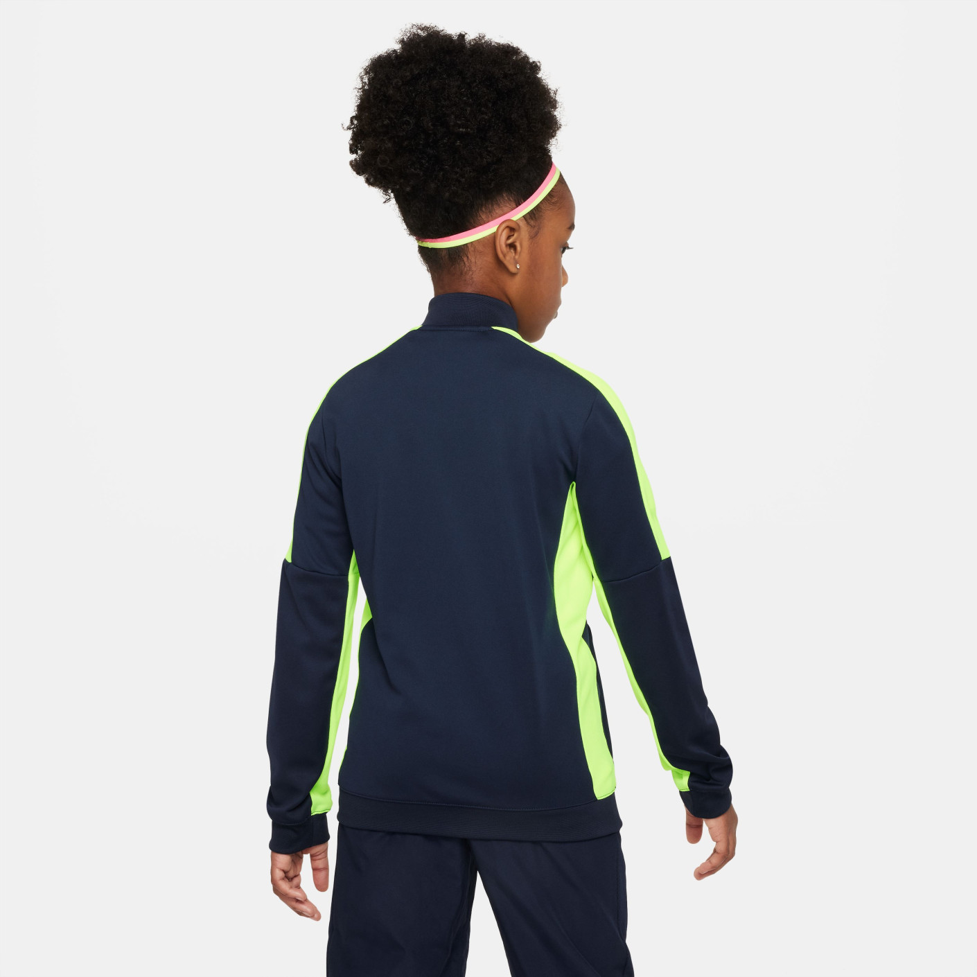 Nike Dri-FIT Academy 23 Full-Zip Trainingspak Kids Donkerblauw Geel Wit
