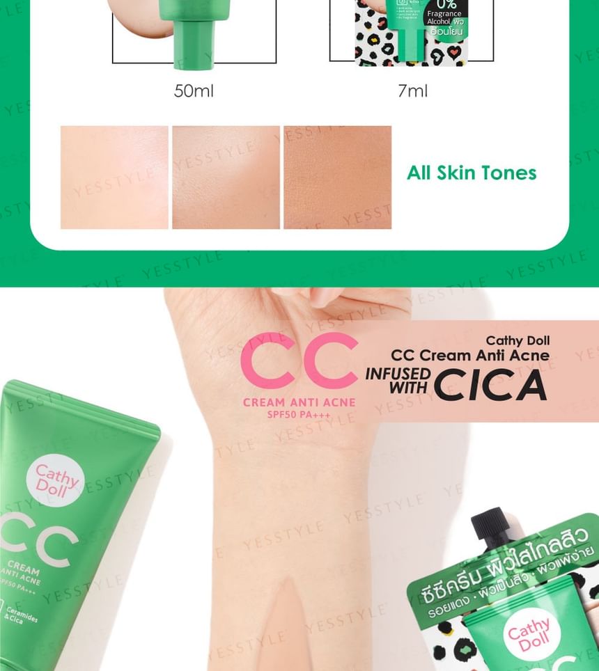 Cathy Doll - Anti-acne CC-crème SPF 50 PA+++
