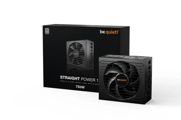 be quiet! Straight Power 12 - Strømforsyning (intern) - ATX12V 3.0/ EPS12V 2.92 - 80 PLUS Platinum - AC 100-240 V - 750 Watt - aktiv PFC - Europa - sort