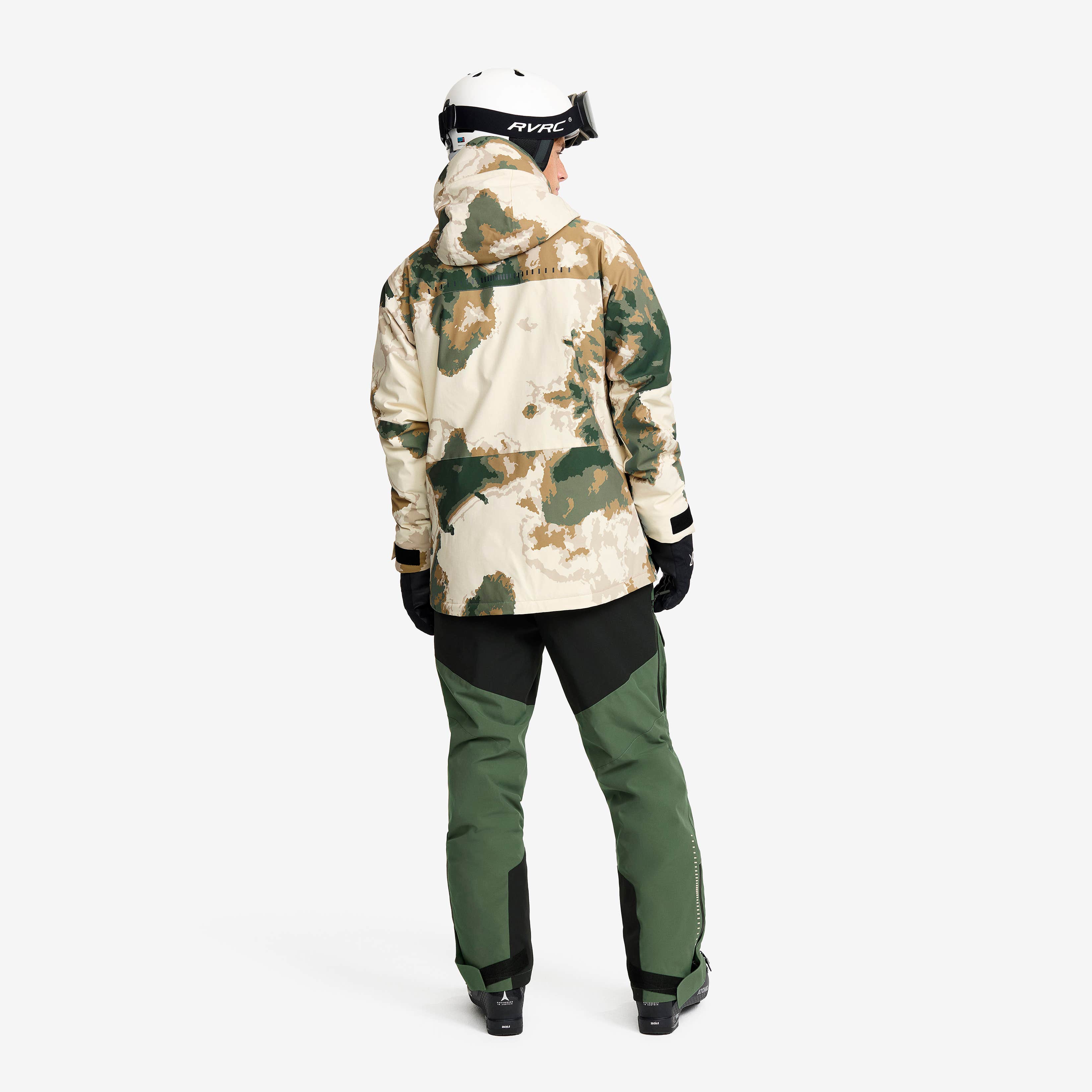 Halo 2L Insulated Ski Jacket Herre Garden Topiary/Kelp Beige