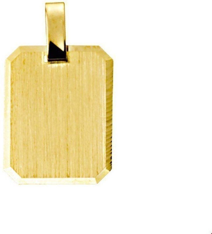 Huiscollectie - 4013230 - Graveerplaat - Goud - Rechthoekig - 14 karaats