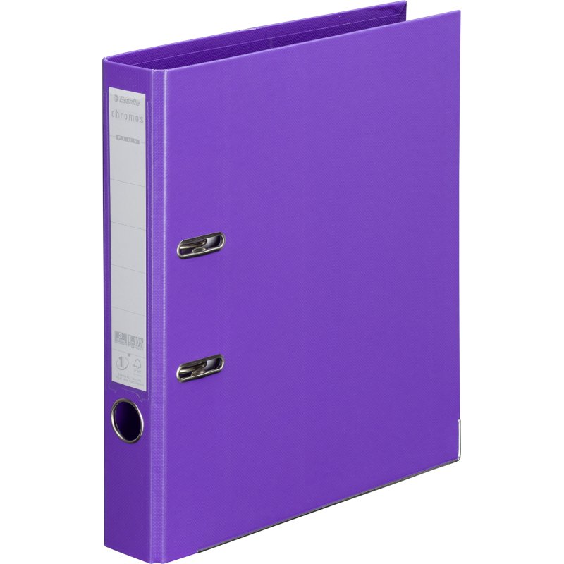 Classeur à levier cartonné Esselte Chromos Plus A4 - Dos 5 cm couleurs assorties tendance