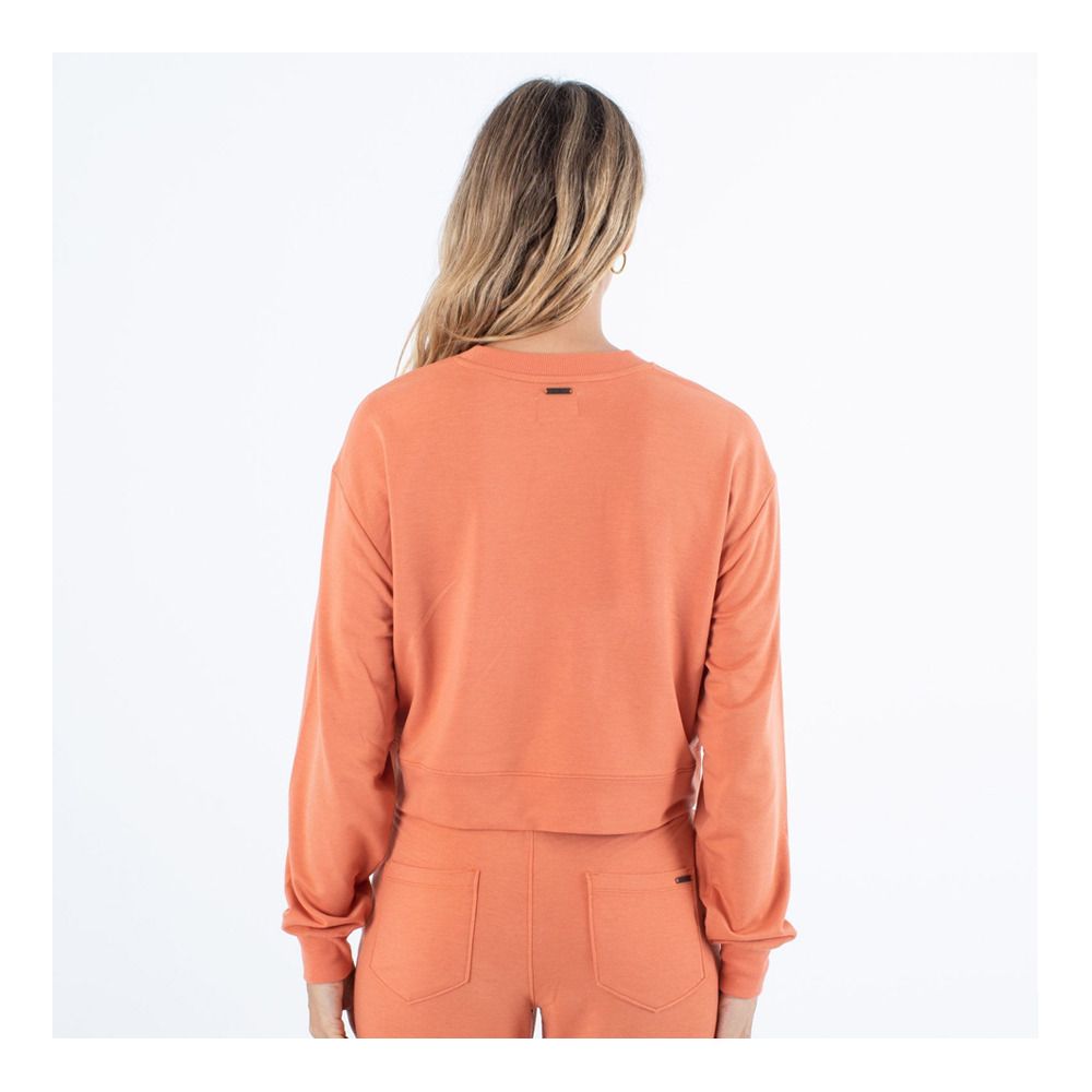 Hurley EASY OVERSIZED - Sweat Femme carnelian
