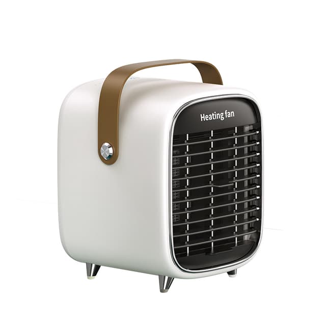 Elektrisk keramisk varmeblæser i retro design Hvid