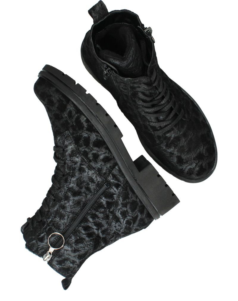 Waldlaufer Zoe Veterboots Zwart Dames