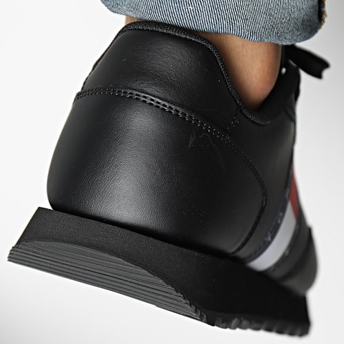 Baskets Leather Runner 0898 Triple Black