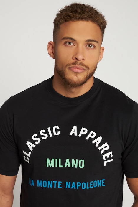 T-Shirt, Halbarm, Milano Print, Rundhals