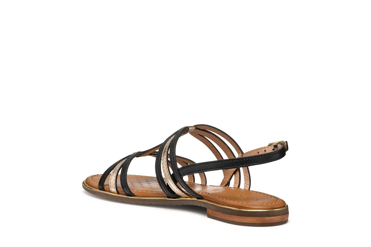 GEOX<br>Sandálias rasteiras de couro Sozy Plus