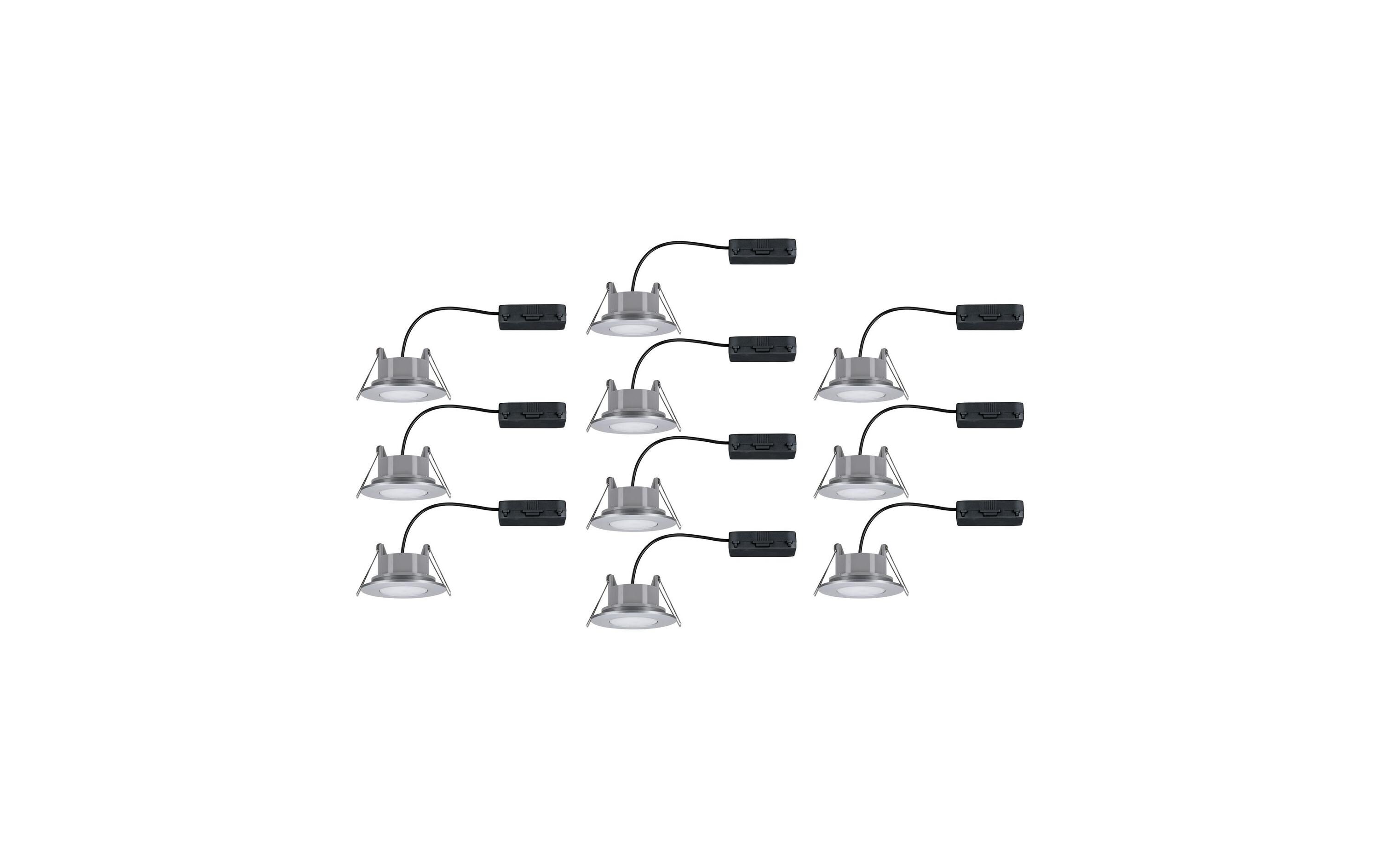 Einbauspot LED Calla Basisset, 10 x 6W, 4000K, Chrom<br>Spotleuchte zur Deckenmontage