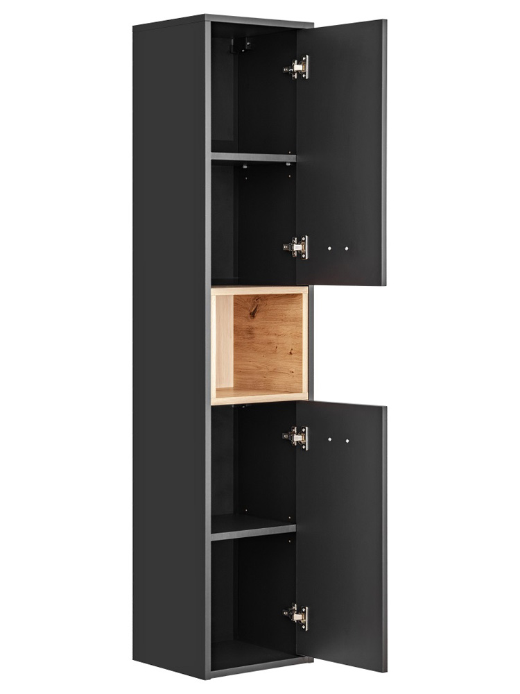 Comad Borneo Cosmos 800 FSC kolomkast 170x36cm eiken/grijs