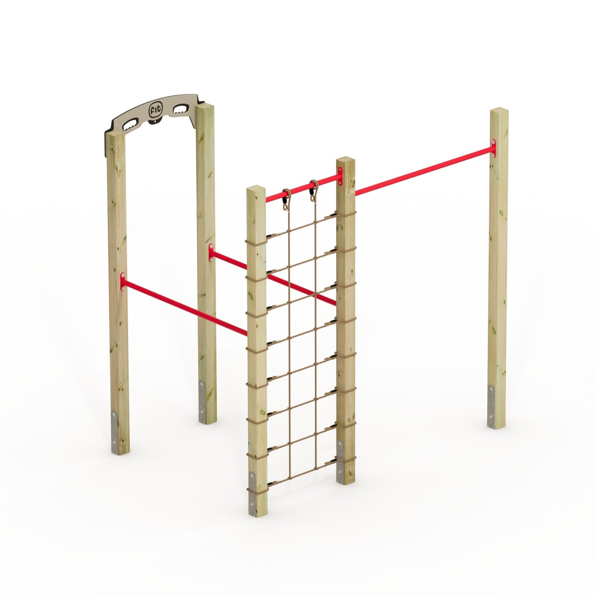 WICKEY FIT Base 520 – outdoor fitnesstoestel – rood