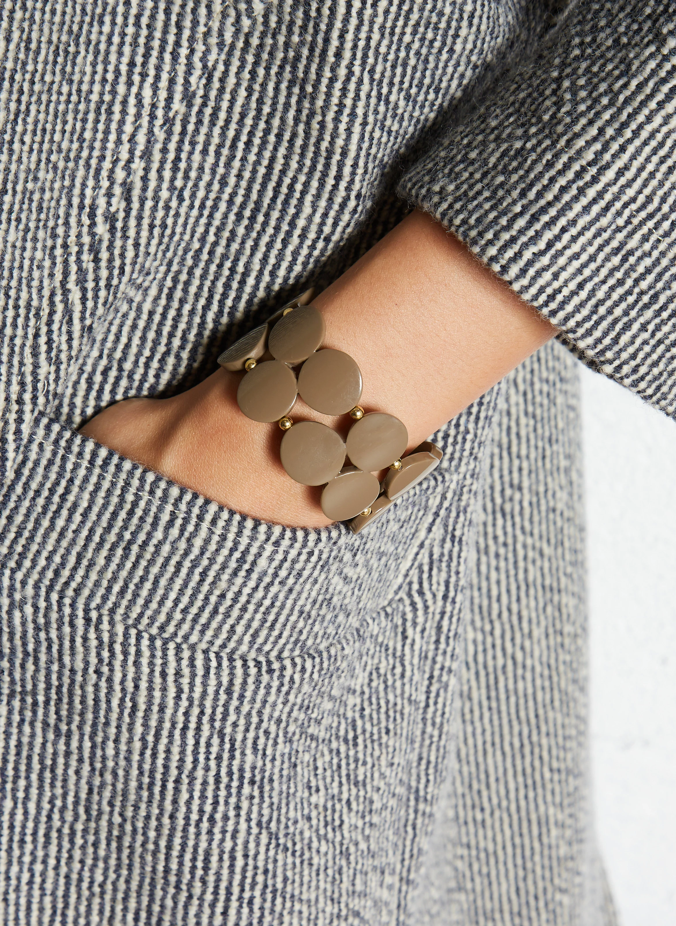 JAZZ - Bracelet manchette| Marron