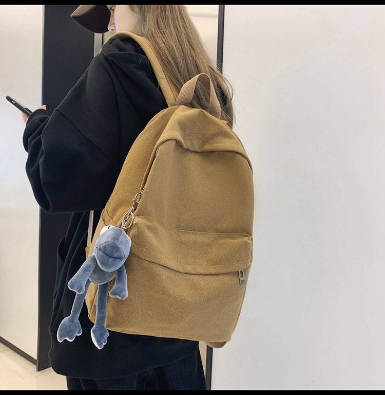 Bolso - Effen Canvas Rugzak