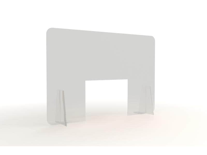 Diverse Schutzwand Version 3, 100 x 67 x 0.4 cm Schutzwand Plexiglas transparent – B 1000 x H 670 x 4 mm
