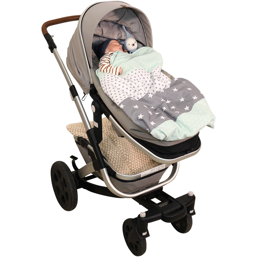 Ullenboom Babydecke & Kuscheldecke 100X140 cm Mint Grau