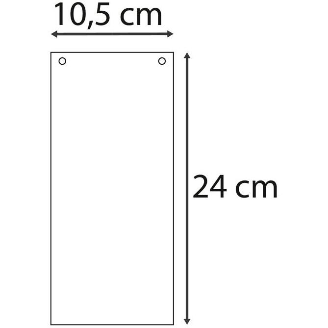 Paquet 100 fiches intercalaires horizontales unies perforées - 105x240mm - Couleurs assorties