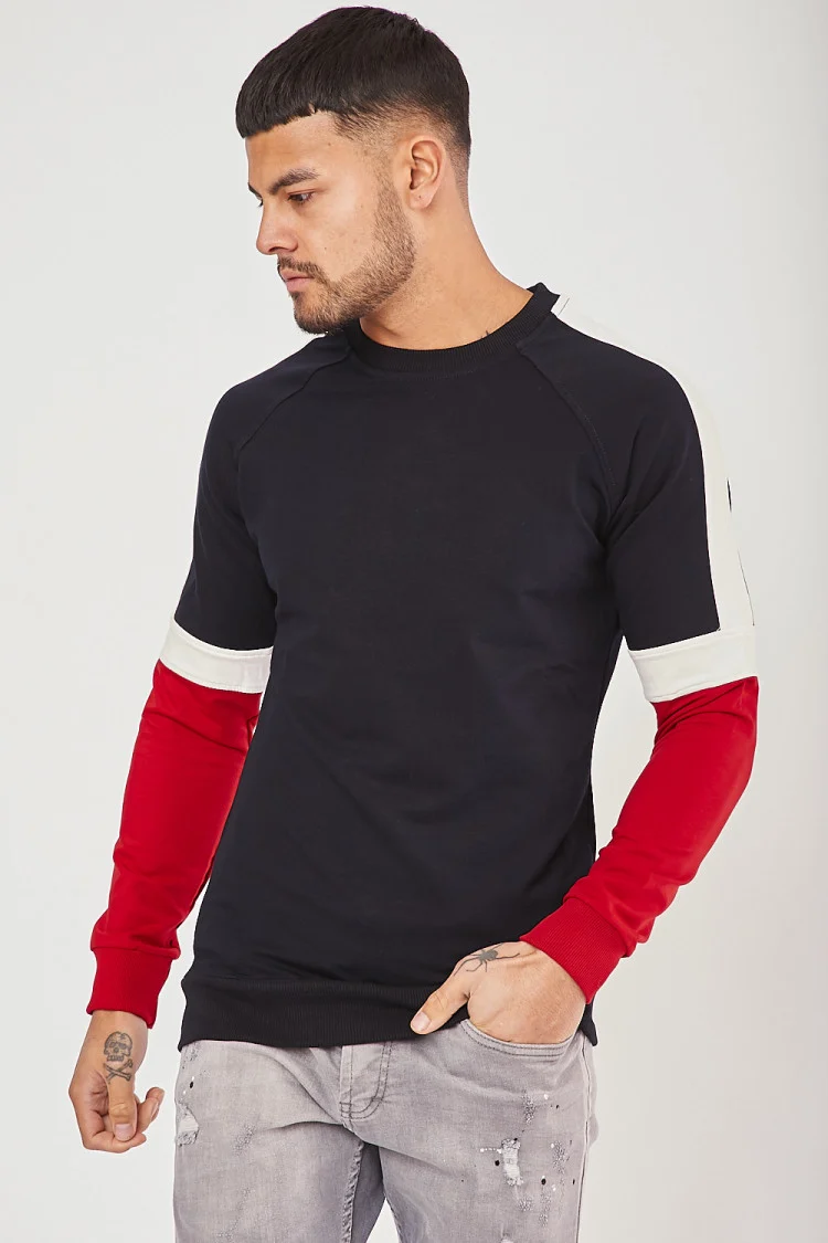 Pull bleu à bandes Brentiny