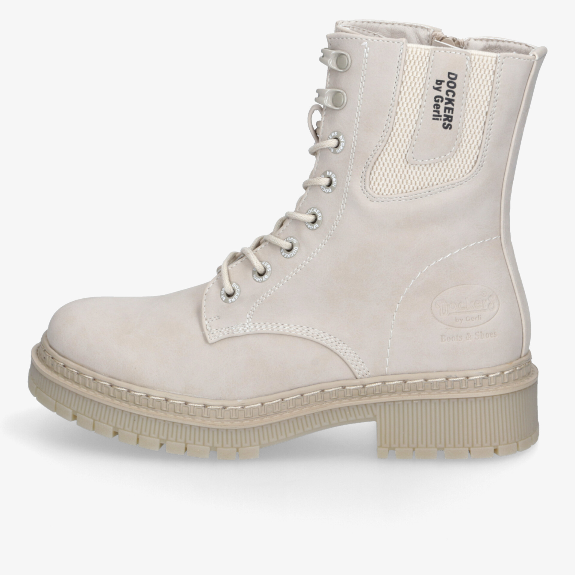 Dockers Damen Schnürstiefeletten grau