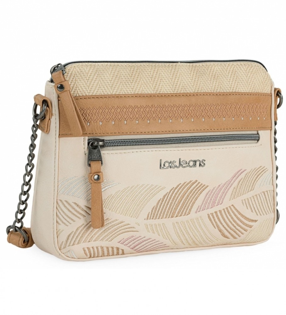 Bolsa transversal Lois Galatea bege, marrom
