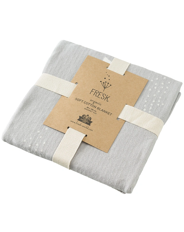 Kuscheldecke ICE MOUNTAIN (80x100) in offwhite/grau