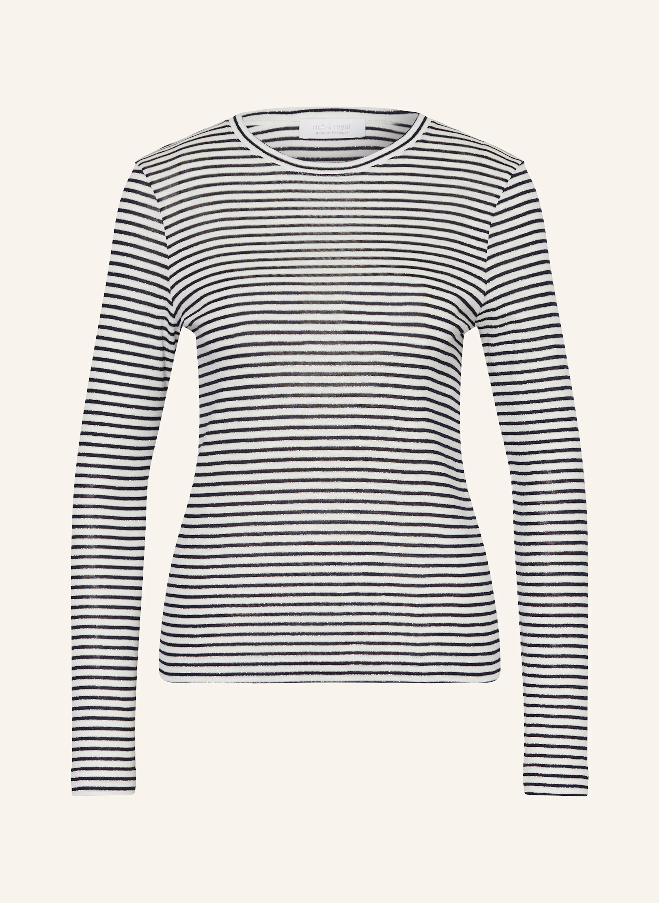 Rich & Royal Longsleeve mit Glitzergarn