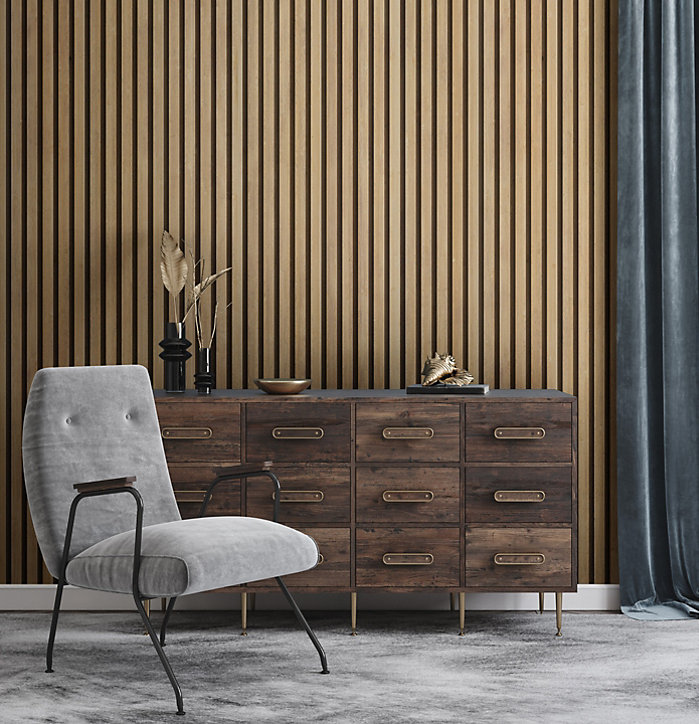 Lambris PVC Linio naturel 37,5 x 260 cm