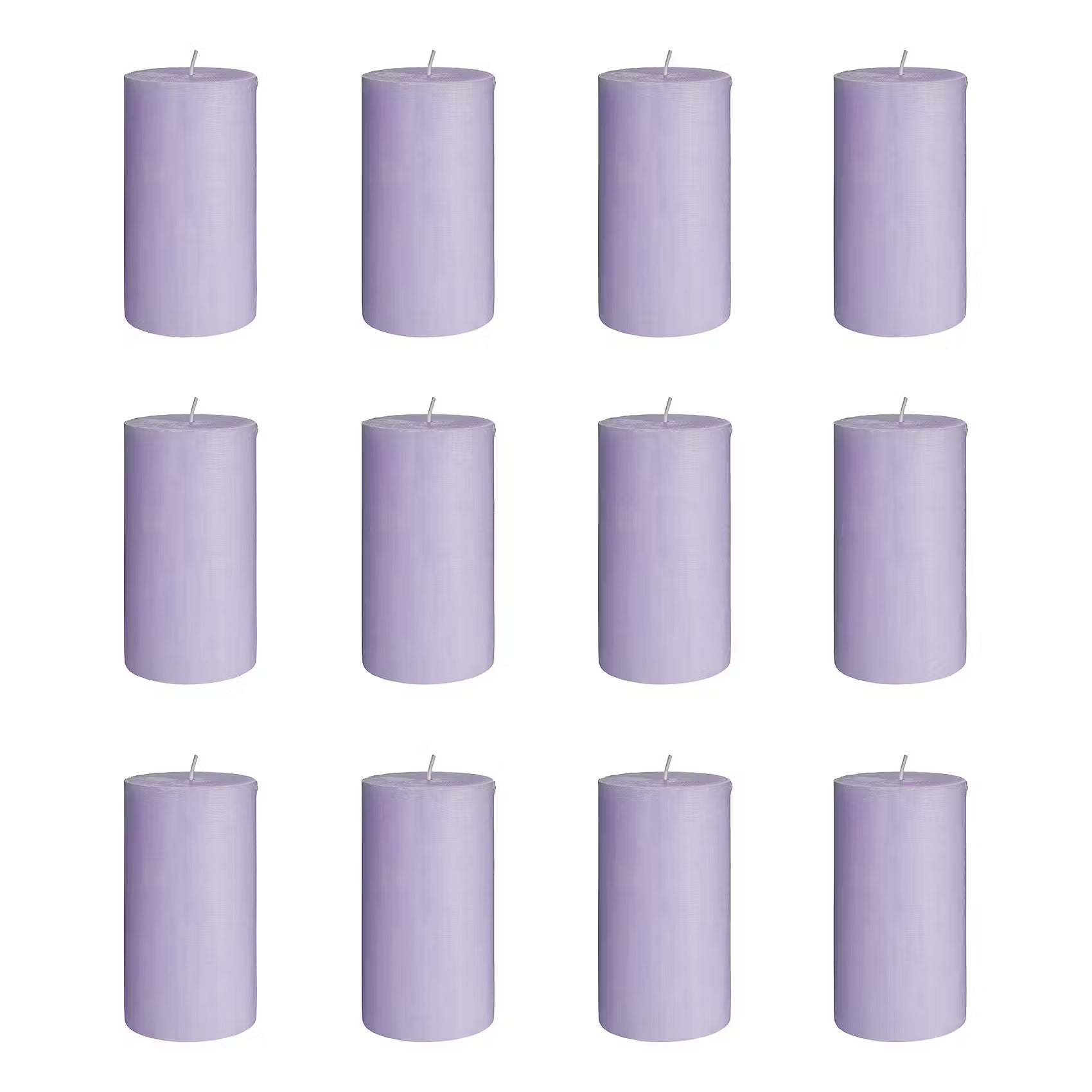 RUSTIC Stumpenkerze 12er-Set