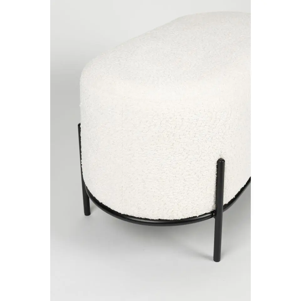 Housecraft Living Boz Hocker/ bankje Off-White - Wit