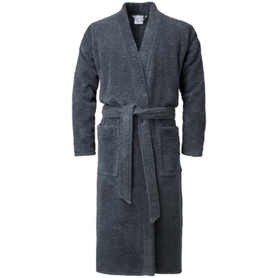 Unisex-Bademantel, Graublau
