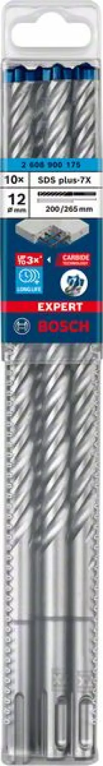 Bosch 2608900175 EXPERT SDS plus-7X Hamerboor - 12x200x265mm (10st)
