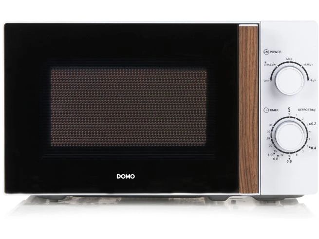 Domo Mikrowelle DO2720 Weiss Freistehende Mikrowelle für schnelles Erwärmen und Zubereiten