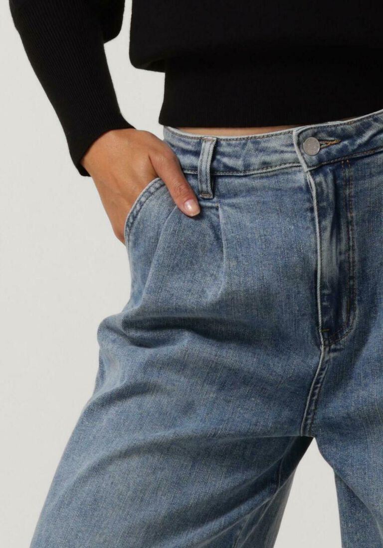 JANICE blauwe janice wide jeans jeans wijde pijp dames dollar