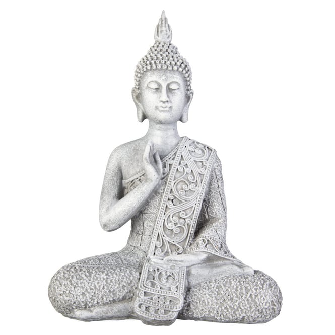 Buddha - aus Polyresin - ca. 15,5 x 9 x 20,5 cm