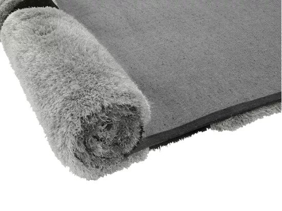 Tapis shaggy à poils longs - 200 x 290 cm - Gris - PIETRA