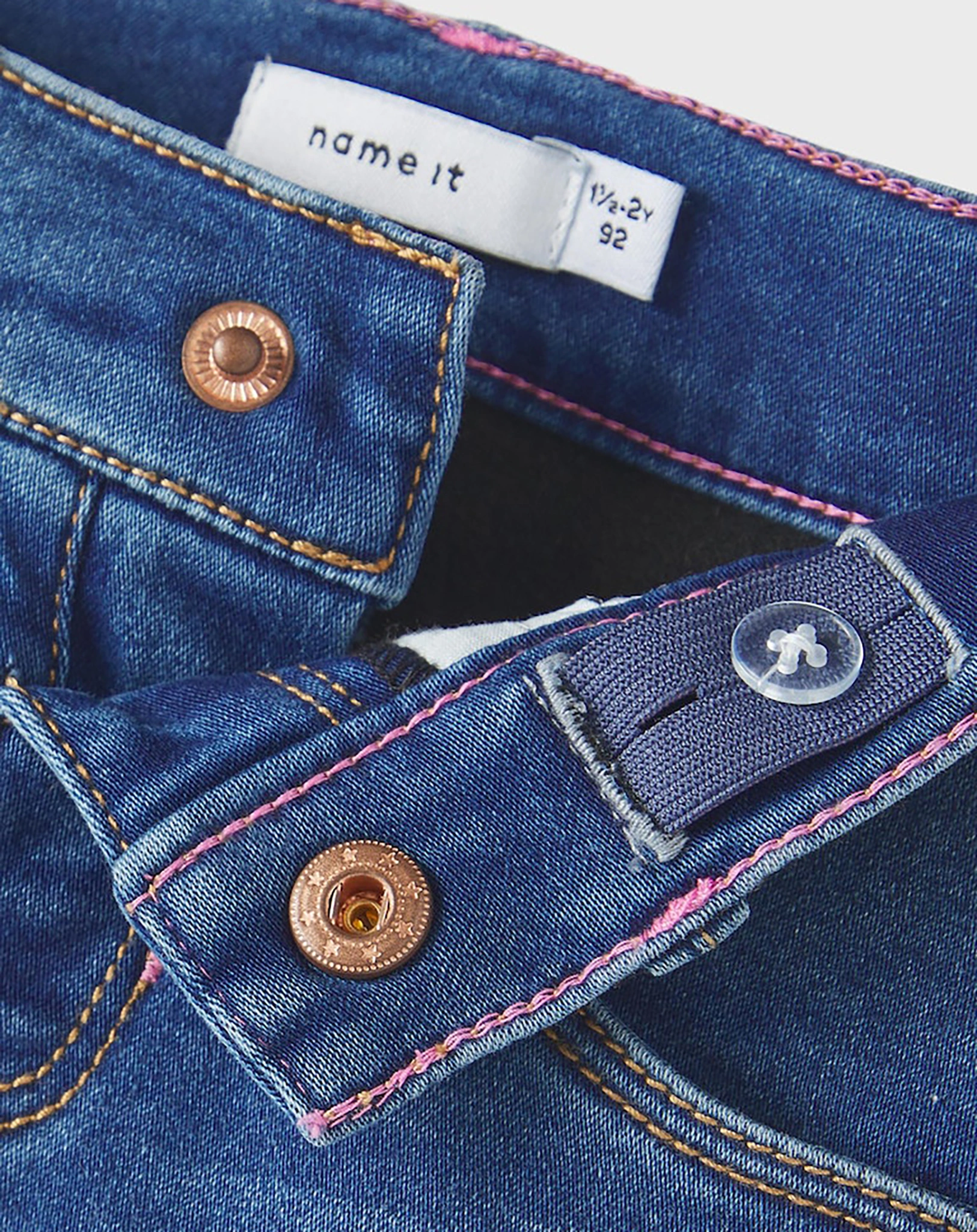 Jeans NMFSALLI SLIM FLEECE in dark blue denim