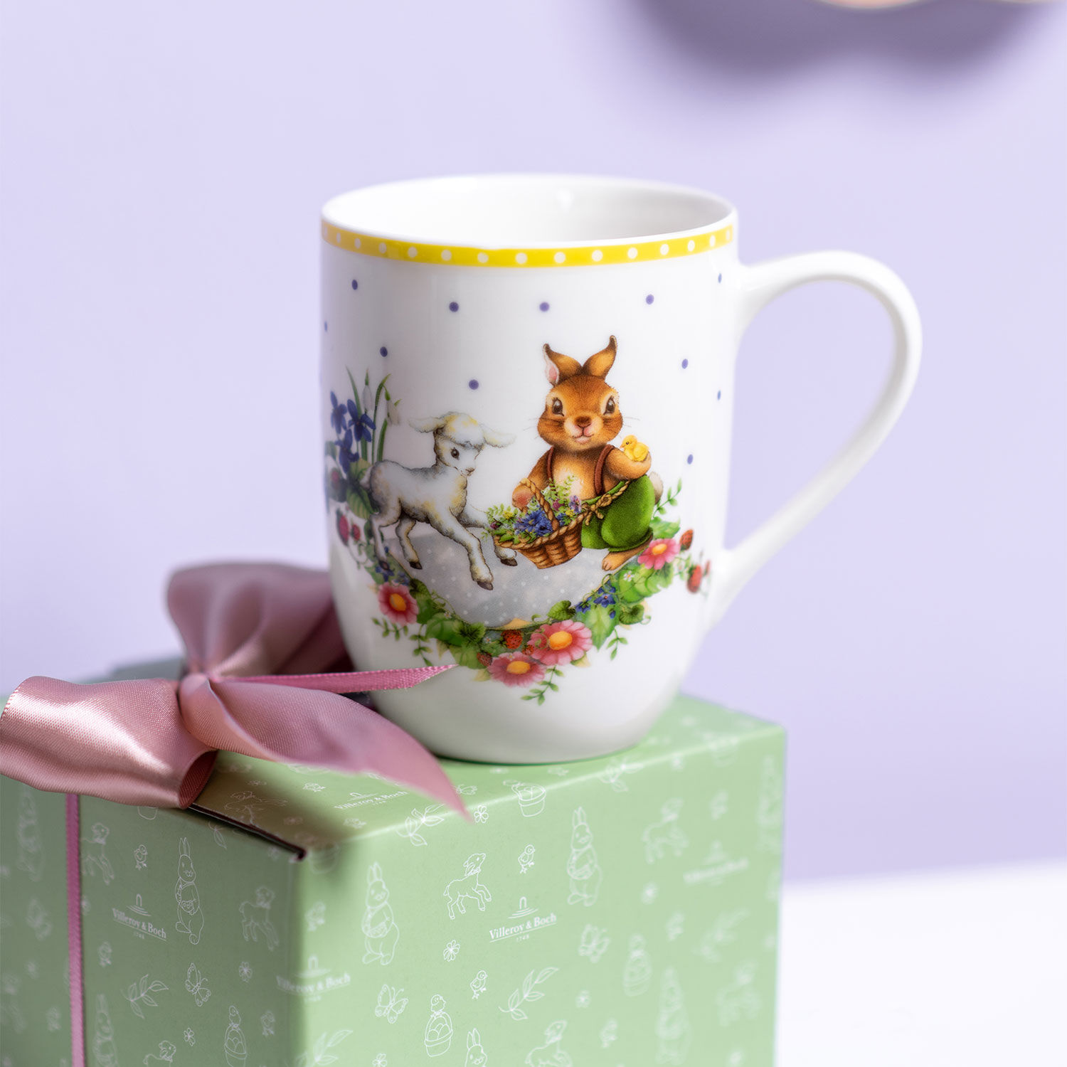 Spring Awakening Mug Multi-colored, 9.9 oz, Premium Porcelain