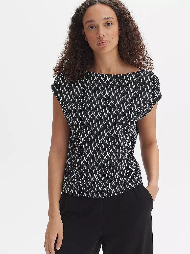 OPUS Blusenshirt SEKADI schwarz