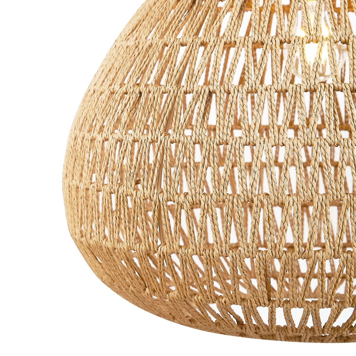 Scandinavische hanglamp bruin 45cm - Lina Natural