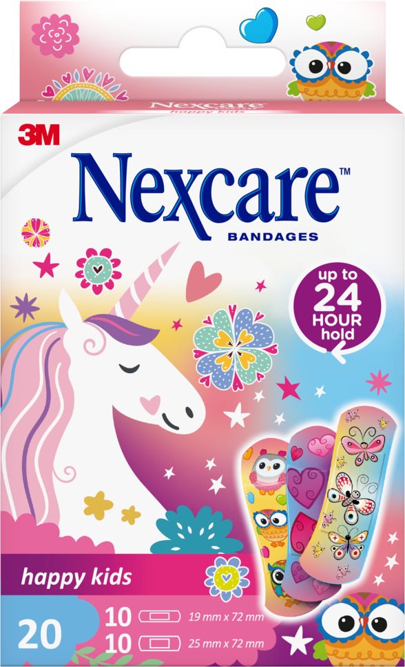 NEXCARE Kinderpflaster<br>20 Stück, Happy Kids Magic