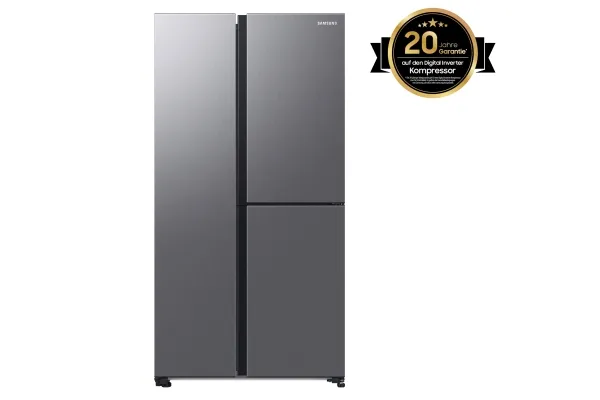 Samsung RH6ACG892DS9 - Køleskab/fryser - side-by-side - Wi-Fi - bredde: 91.2 cm - dybde: 71.6 cm - højde: 178 cm - 645 liter - Klasse D - rustfritstål look