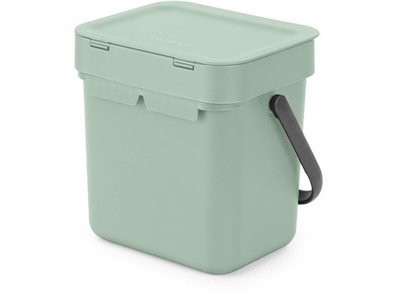 Brabantia Komposteimer Sort & Go 3 l, Hellgrün Abfallbehälter