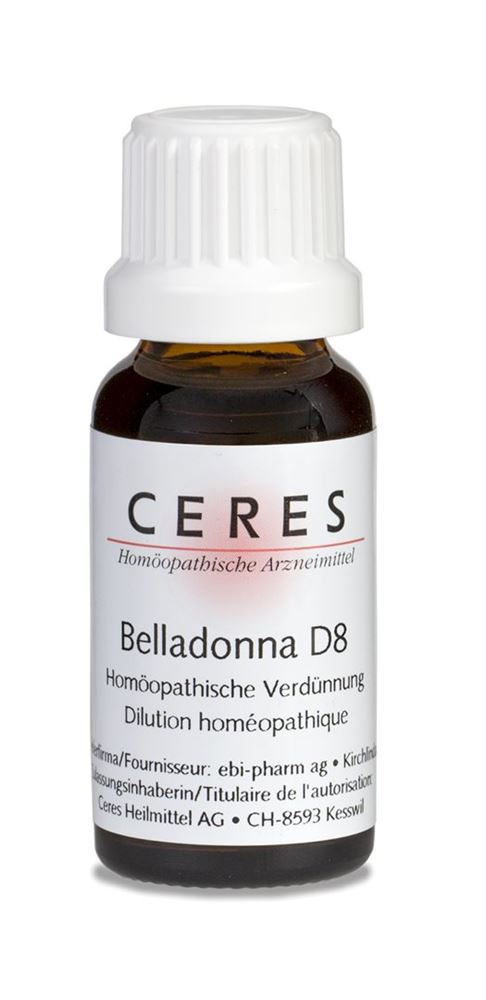 CERES Belladonna 8 D<br>20 ml, Flasche, Dilution, Dilution