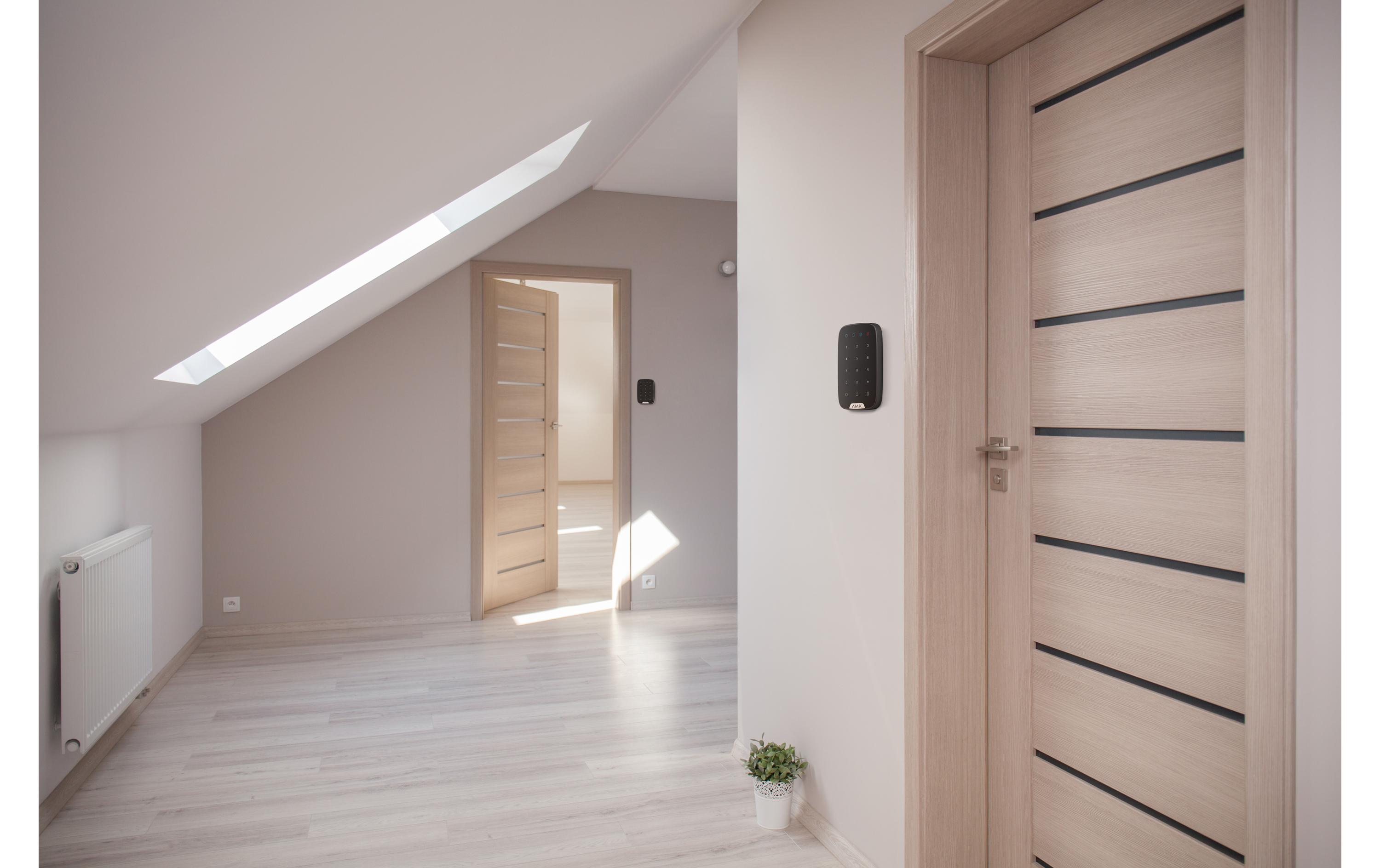 Bedienteil Baseline KeyPad Jeweller Schwarz<br>Tastenfeld mit Wandhalterung