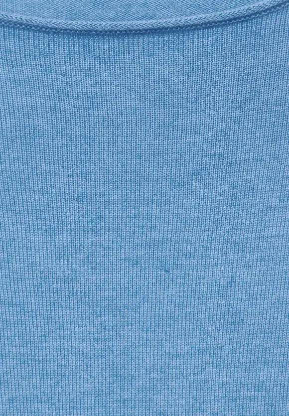 Basic Pullover - light spring blue melange