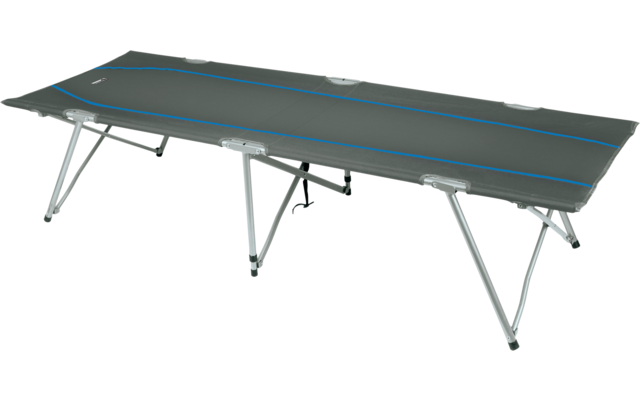 High Peak Oviedo Camping Faltbett 190 x 65 x 45 cm dunkelgrau/blau